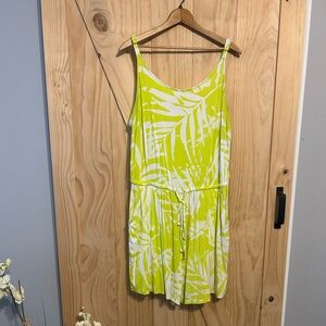 Torrid Lime and White Knit Romper